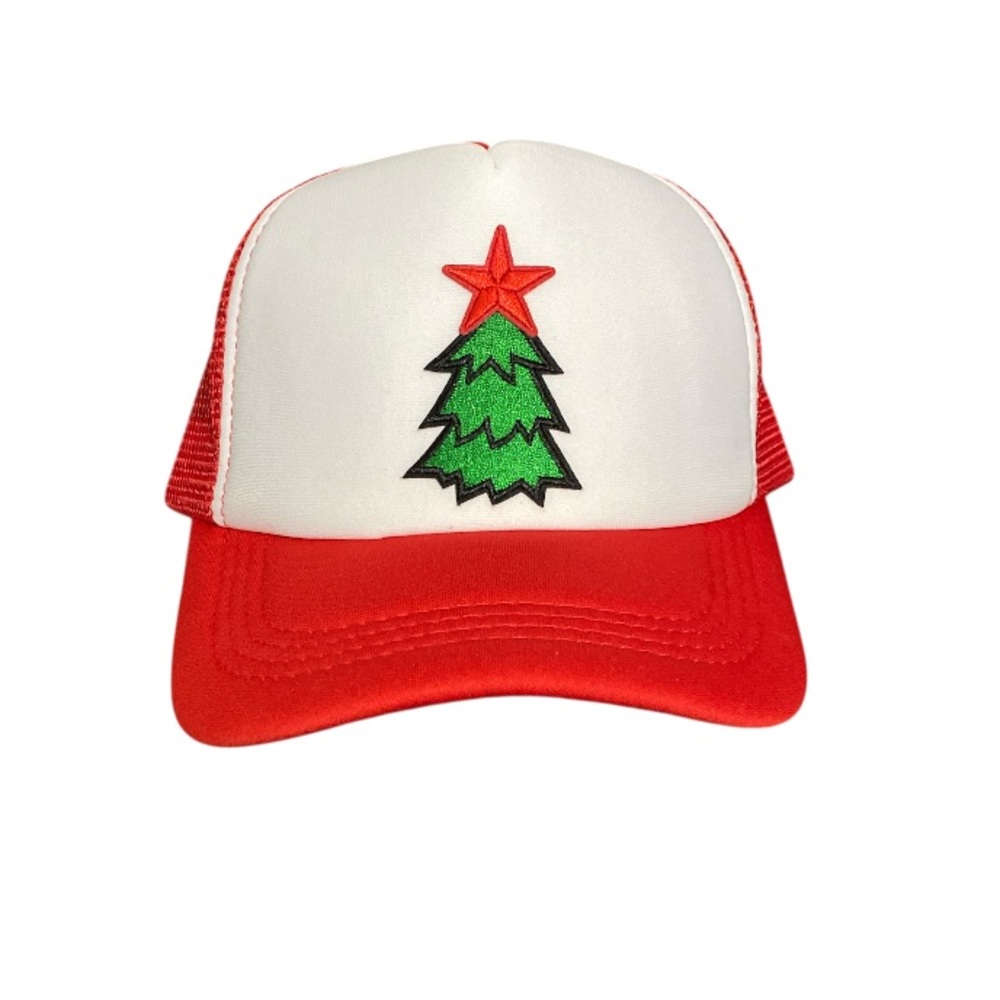 Christmas Tree Trucker Hat - Picture 2 of 5